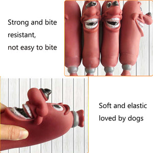 funny squeaky interactive dog toy
