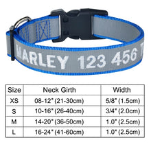 Load image into Gallery viewer, embroidered personalized dog collar