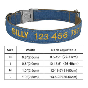 cool personalized embroidered dog collar