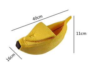 Banana Dog Bed Yellow