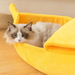 Banana Dog Bed Yellow