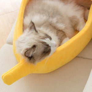 Banana Dog Bed Yellow