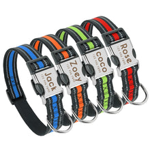 Load image into Gallery viewer, personalized nylon dog collars