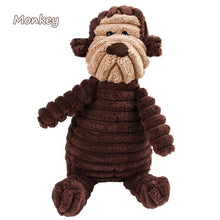 Load image into Gallery viewer, monkey shape squeaky dog toy