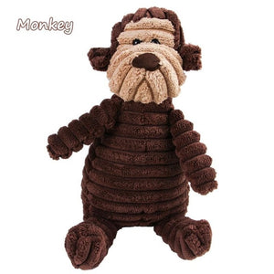 monkey shape squeaky dog toy