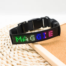Load image into Gallery viewer, details of personalized led dog collar