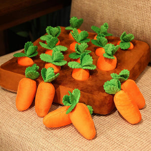 Carrot Plush Dog Toy