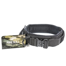 Load image into Gallery viewer, dark gray tactical dog collar