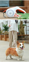 Load image into Gallery viewer, orange retractable dog leash