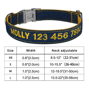 best embroidered personalized collar